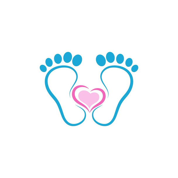 foot Care Logo Template vector icon illustration design - Vector, Image