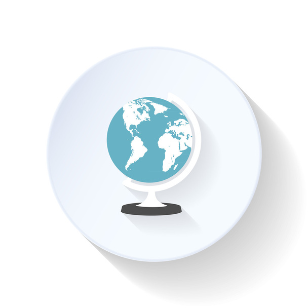 Globe Icône plate - Vecteur, image
