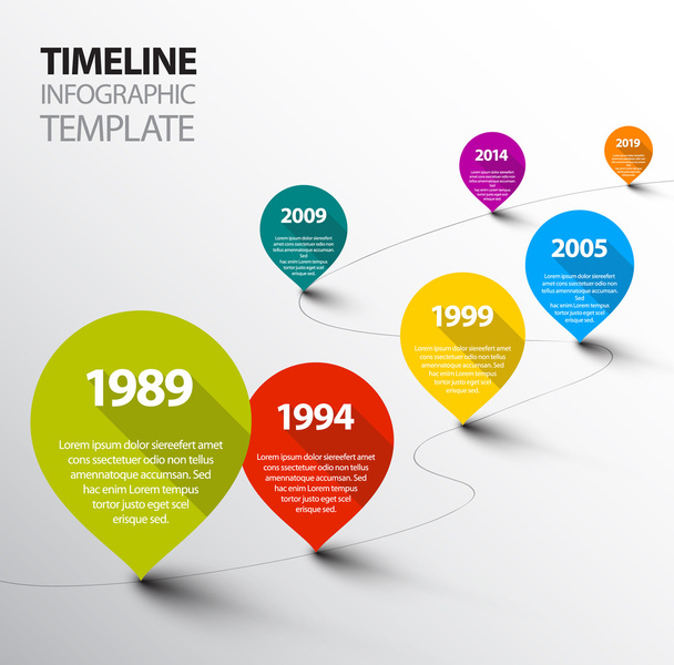Infographic Template with pointers - Vector, Image