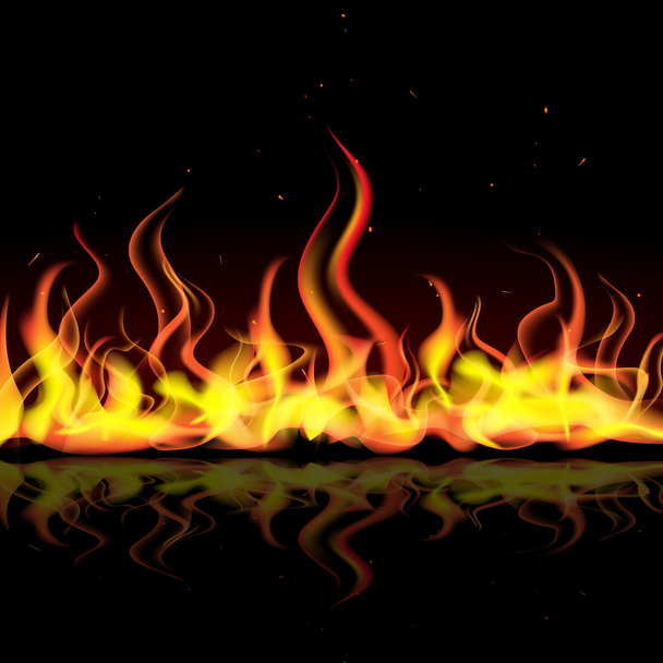 Vuurvlam - Vector, afbeelding