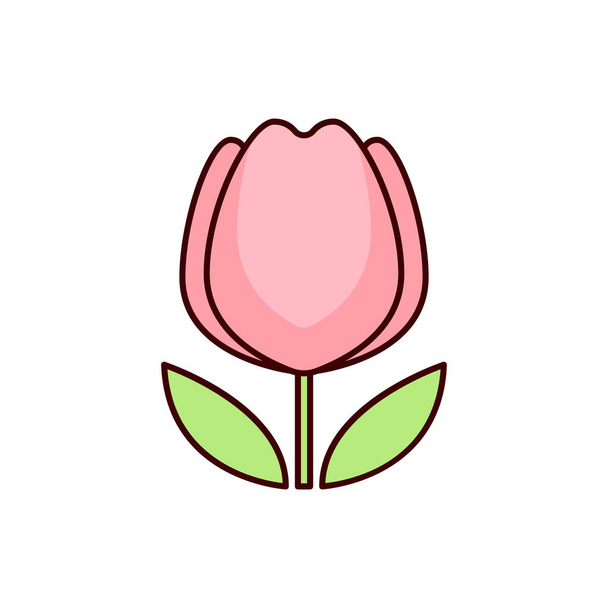 flower icon, plant icon, floral vector illustration - Vector, Imagen