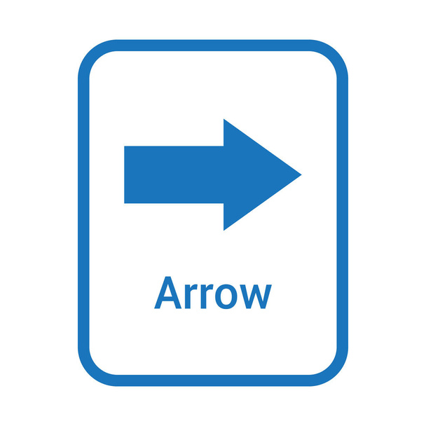 arrow geometric shape for preschoolers - Vektör, Görsel