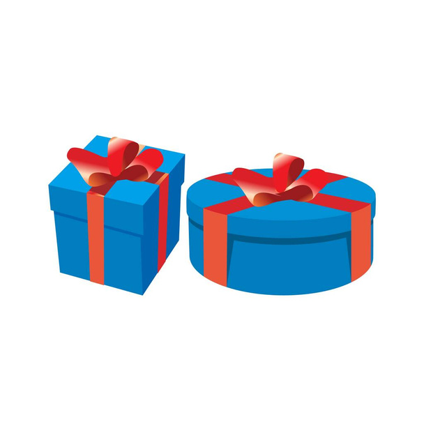  Caixa de presente quadrada e redonda para presente de evento especial / caixa de presente quadrada e redonda para presente de evento especial - Vetor, Imagem