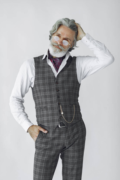 Handsome pensive mature businessman in formal suit - Fotoğraf, Görsel