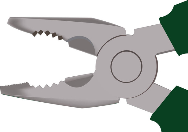 primer plano mandíbulas de hardware de un alicate - Vector, Imagen