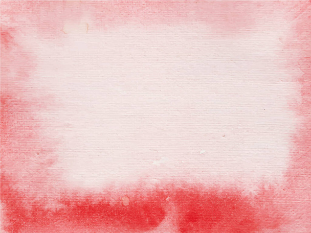 Watercolor wash texture. Abstract red background - Vettoriali, immagini