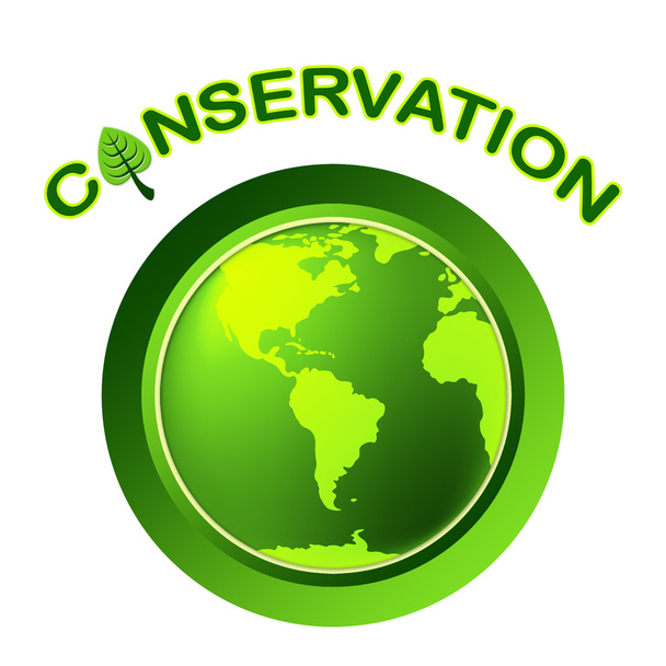 Conservation Globe Means Eco Friendly And Conserving - Photo, Image