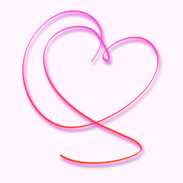 Сердечное копирование означает День святого Валентина и Бланк
 - Фото, изображение