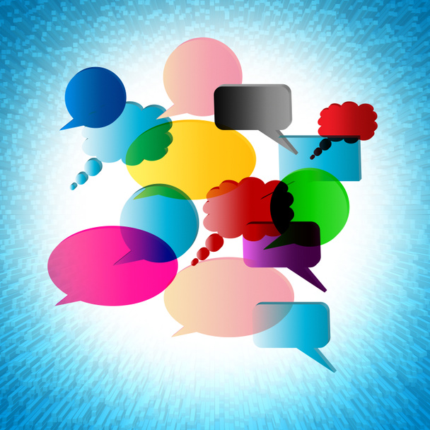 beszéd buborék mutatja magyarázza el a beszéd és a kommunikáció - Fotó, kép