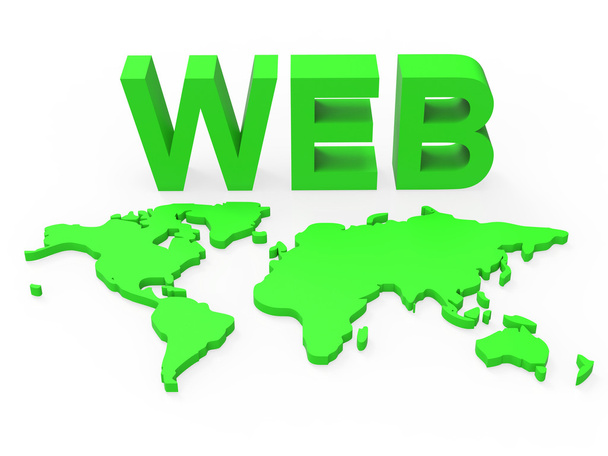 Web κόσμο αντιπροσωπεύει παγκοσμιοποίησης www και ιστοσελίδα - Φωτογραφία, εικόνα