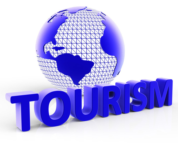 turizmus globális mutatja látogató utakra és a planet - Fotó, kép