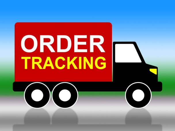 sledování zakázky naznačuje logistiky dodávek a stěhování - Fotografie, Obrázek
