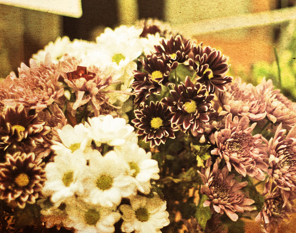 vintage λουλούδι χαρτί υφή φόντου - Φωτογραφία, εικόνα