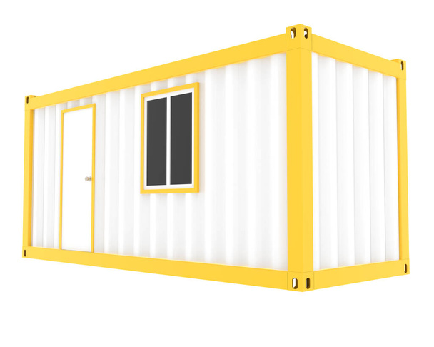 Container isolated on background. 3d rendering - illustration - Foto, Imagem