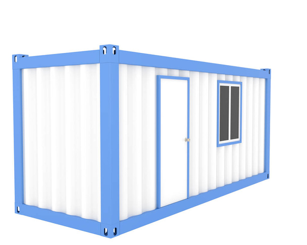 Container isolated on background. 3d rendering - illustration - Фото, зображення