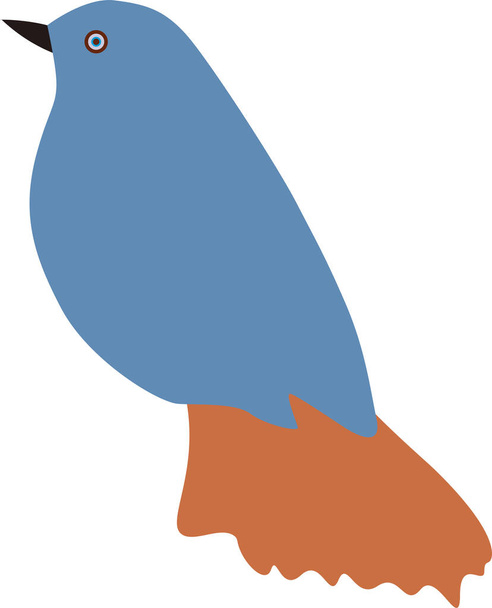 Illustrazione del disegno dell'uccello piatto vettoriale - Vettoriali, immagini