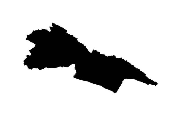 Makueni County map silhouette in Kenya - Vector, Image