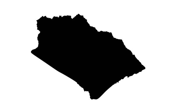Kibwezi City map silhouet in kenya - Vector, afbeelding
