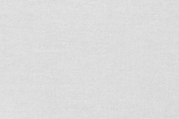 Bílá bavlněná tkanina textura na pozadí, přírodní textilní vzor. - Fotografie, Obrázek