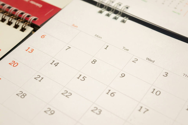 Kalender Seite Hintergrund Business Planung Termin Besprechung Konzept - Foto, Bild