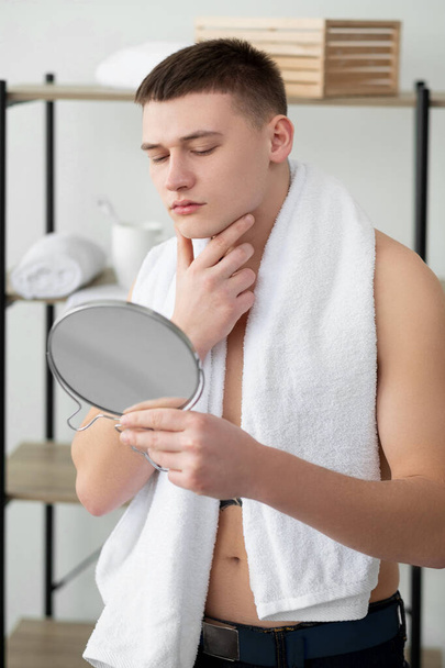 aftershave care daily routine man perfect face - Fotó, kép
