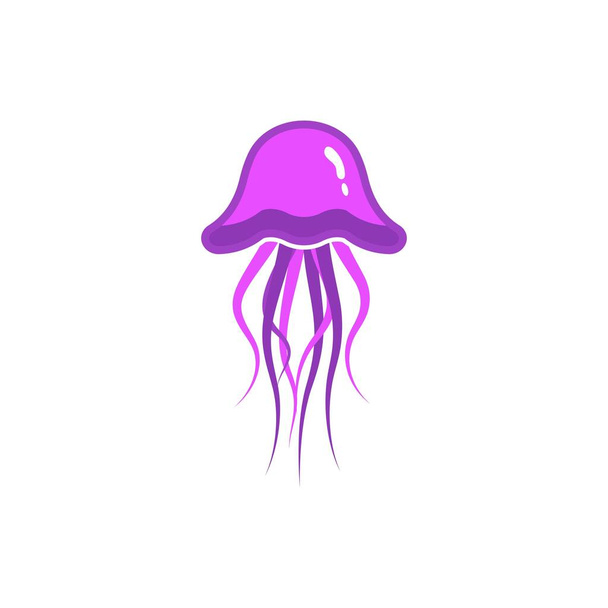 medúza Vektor ikon design illusztráció Sablon - Vektor, kép