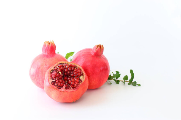 image of pomegranate isolated on white - Photo, Image