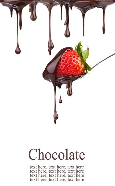 Strawberry in chocolate - Zdjęcie, obraz