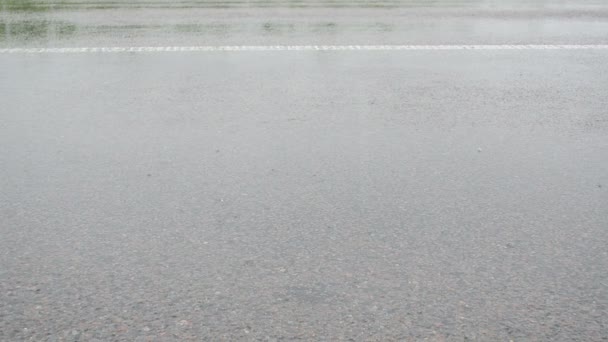 Agua de lluvia de asfalto
 - Metraje, vídeo