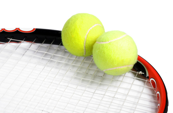 Tennis racket and balls - Φωτογραφία, εικόνα