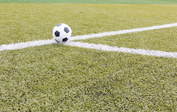 Balón de fútbol en el campo
 - Foto, imagen