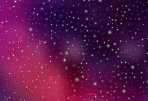 Textura vectorial rosa oscuro en estilo cumpleaños. Modernas formas abstractas del humor navideño. Patrón de anuncios, póster, banner de libros. - Vector, imagen