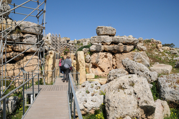 de tempel van de pittoreske ggantija op gozo, Malta - Фото, зображення