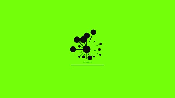 Meadow dandelion logo icon animation - 映像、動画