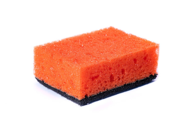 Keuken spons asolated op een witte achtergrond - Foto, afbeelding