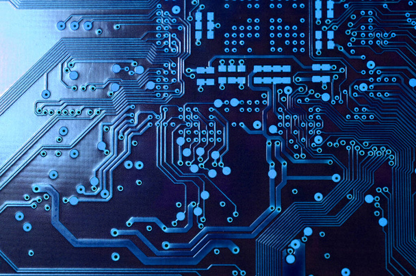 close-up of electronic components, electronic board. - Photo, Image
