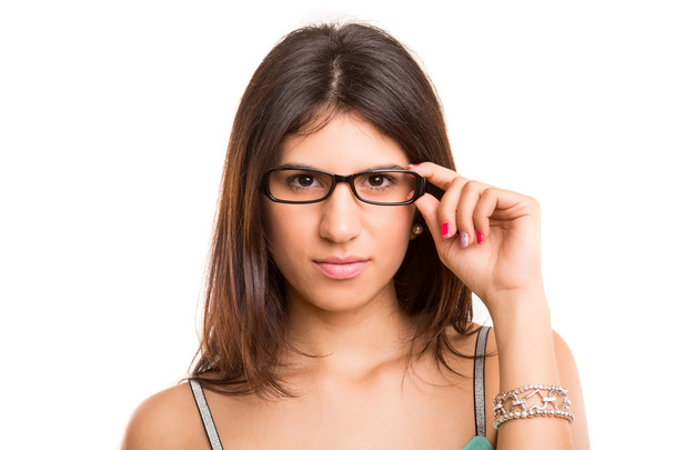 žena s brýlemi - Fotografie, Obrázek