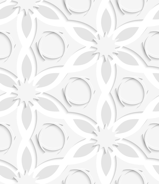 Layering floreale grigio senza soluzione di continuità
 - Vettoriali, immagini