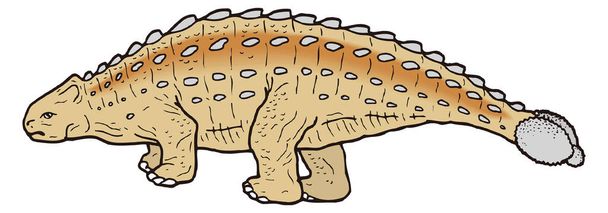 динозавр щиколотка стародавній Векторна ілюстрація прозорого фону
 - Вектор, зображення
