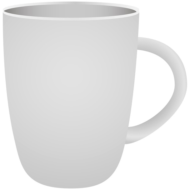 Empty ceramic cup - Wektor, obraz