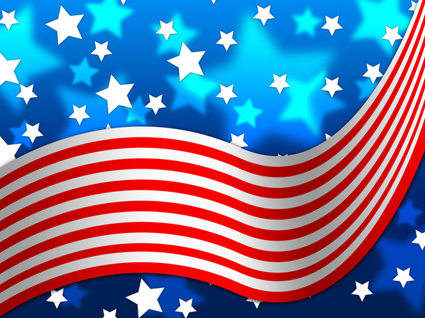 Lo sfondo della bandiera americana significa orgoglio e identità nazionale
 - Foto, immagini