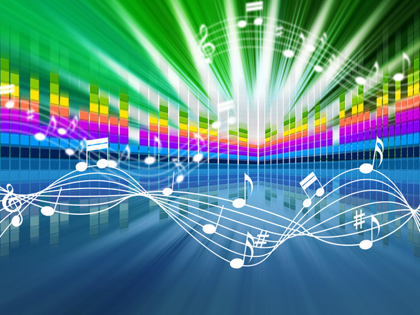 Музичний фон означає звукові хвилі налаштувати і співати
 - Фото, зображення