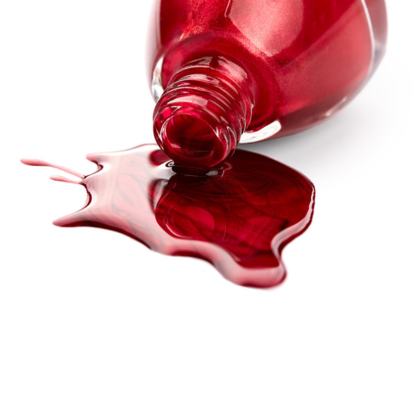 Red nail polish - Fotoğraf, Görsel