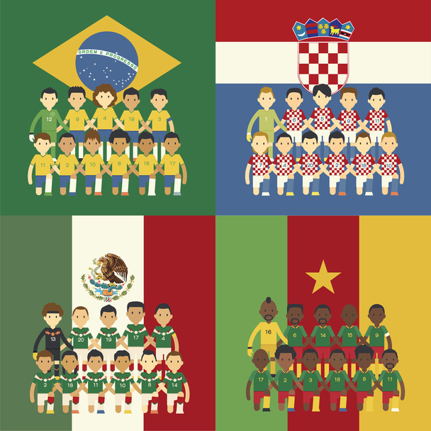 Brazil 2014 Group A - Vector, Image