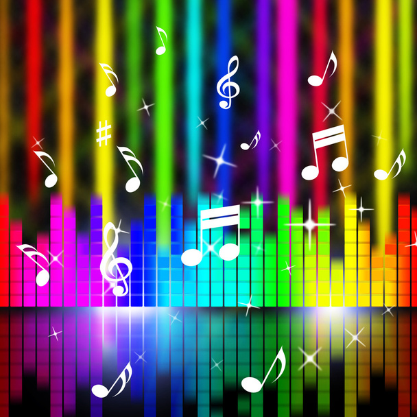 Music Background Means Playing Songs And Sound - Photo, Image