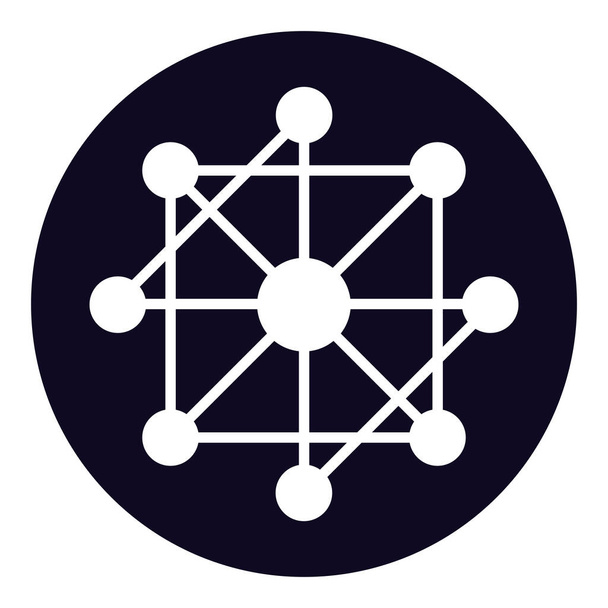Bluzelle BLZ token symbol kryptoměna logo v kruhu, mince ikona izolované na bílém pozadí. Vektorová ilustrace. - Vektor, obrázek