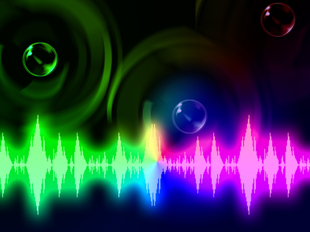 Fundo de onda de som significa volume de música ou amplificação
 - Foto, Imagem