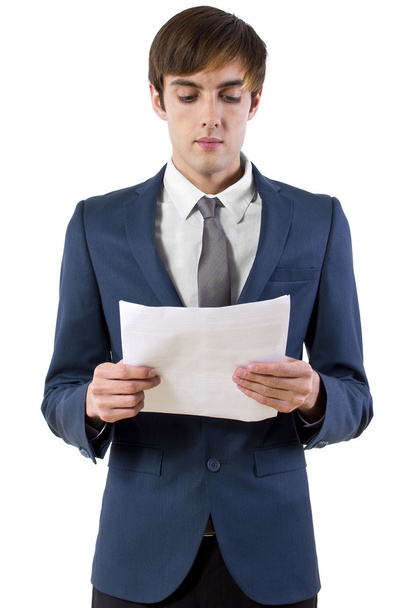 Businessman with papers - Photo, Image