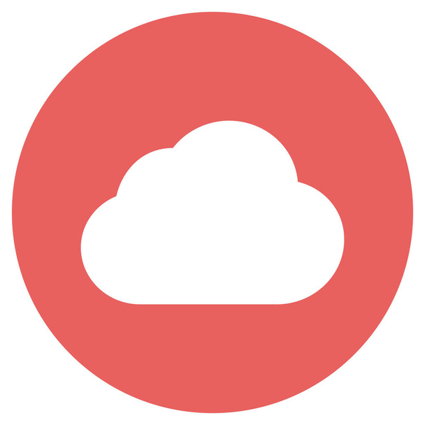Ícone de vetor de nuvem que pode facilmente modificar ou editar - Vetor, Imagem