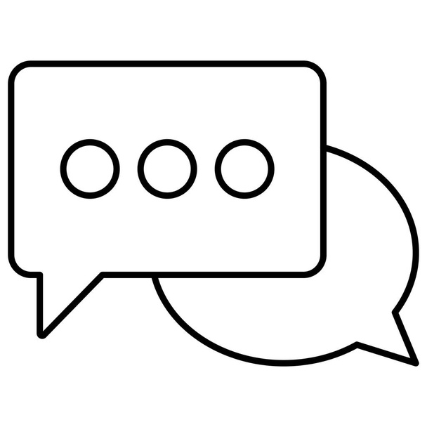 Vektorová ikona bubliny konverzace, která může snadno upravit nebo upravit - Vektor, obrázek
